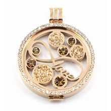 Rose Gold Plated Memory Locket with Love Coin Plate